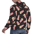 thumbnail image 6 of Naloa Popcorn Men's Casual Hooded Collar Drawstring Hoodies Pullover Sweatshirts Casual Long Sleeve Shirts-Medium, 6 of 7