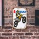 thumbnail image 3 of Cartel Wdftyju Dibujo de Chapa de Motocicleta Pintura de Metal Póster para el Hogar, 3 of 7