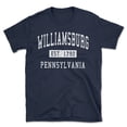 thumbnail image 1 of Williamsburg Pennsylvania Classic Established Men's Cotton T-Shirt, 1 of 1