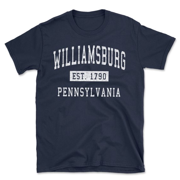Williamsburg Pennsylvania Classic Established Men's Cotton T-Shirt
