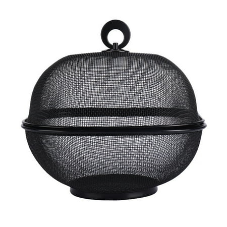 

Hesroicy Mesh Fruit Basket with Lid - Food Grade Large Capacity Multifunctional Fast Draining Prevent Fly Stainless Steel Kitchen Drain Basket Vegetables Fruit Holder Kitchen Supplies
