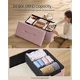 thumbnail image 6 of SONGMICS HOME 30" Storage Ottoman Bench Ottoman with Storage Load up to 660 lb for Living Room Bedroom Jelly Pink, 6 of 7