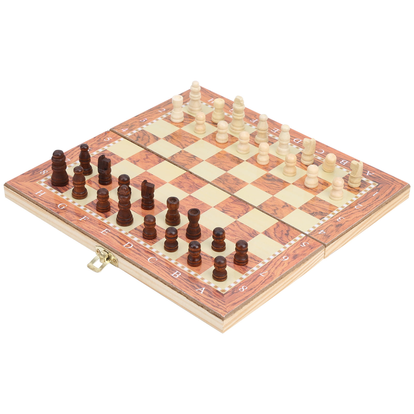 Wooden International Chess Set Board Travel Games Chess New Design 3 In 1 