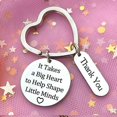 thumbnail image 4 of PinesC Teacher Gifts for Women Men Graduation Gifts for Teacher Thank You Gifts - It Takes a Big Heart to Help Shape Little Minds Keychain, 4 of 5