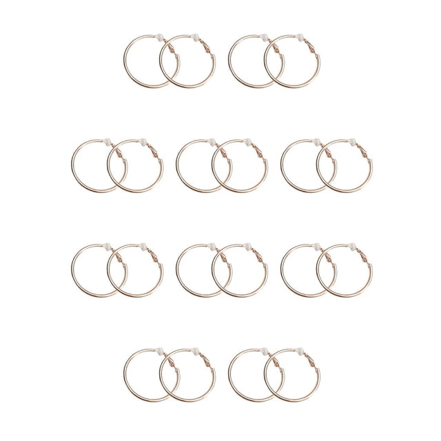 Qarigey 1 par de suministros de joyería, pendiente decorativo para mujer, regalo para Amiga, círculo liso, decoración para mujer para fiesta Type1 NO1