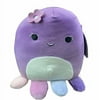 Squishmallows Official Kellytoy Plush 8 Inch Squishy Soft Plush Toy Animals (Violet Octopus (with Flower))