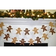 thumbnail image 4 of Gingerbread man garland, Christmas Garland, Country Christmas, Christmas Photo Prop, Children Christmas decor, paper garland, 4 of 4