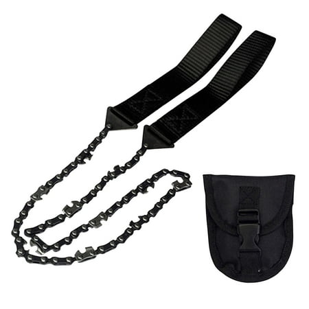 

EJWQWQE Portable Survival Chain Saw Outdoor Camping Tools 24-inch Portable Outdoor Hand Zipper Saw Portable Hand Saw