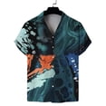 thumbnail image 5 of Camisas de playa con estampado de leopardo para hombre y mujer, camisas casuales de manga corta con solapa y estampado 3D, ropa de calle, verano 2024, 5 of 5