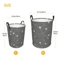 thumbnail image 2 of Lsque Airplane Routes Around The World pattern Laundry Hamper Basket, Tall Woven Rope Hamper Basket for Clothes, Lightweight Storage Basket, Collapsible Waterproof-Small, 2 of 8