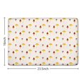 thumbnail image 5 of Yellow Brown Mushroom Small Flower White Flannel Non Slip Door Rugs,Washable Door Mats Indoor,Decorative Door Mats,Dirt-Resistant and Absorbent Doormat for Entrance,Bedroom,Kitchen,Bathroom,23.5"x16", 5 of 5