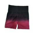thumbnail image 1 of beautymall2017 Pantalones cortos de yoga para mujer, ropa deportiva transpirable, para correr rojo pequeño, 1 of 5
