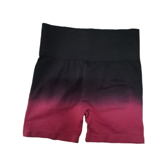 Pantalones cortos de yoga para mujer, levantamiento de glúteos, ropa transpirable elástica para niñas, ropa interior de cintura alta, pantalones corto rojo Macarena pantalones cortos de yoga