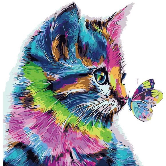 Paint By Numbers Kit DIY Canvas Oil Painting Kit For Kids Adults Beginners Painting With Brushes And