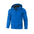 thumbnail image 6 of Winter Jacket for Men Windproof Long Sleeve Hooded Solid Color Outdoor Sport Rain Jacket Winter Warm Lightweight Mountaineering Cycling Work Coat, 6 of 6
