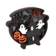 thumbnail image 4 of Estatua de decoración de madera de Halloween con adornos de luz Figura de Halloween Decoración de Halloween para interior Tienda Sala de estar Hotel Forma, 4 of 8
