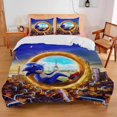 thumbnail image 3 of Juegos de cama tamaño king de Sonic The Hedgehog, sábanas con estampado de anime Harajuku, fundas de edredón para cosplay, fundas de almohada, funda de edredón para dormitorio, 3 of 5