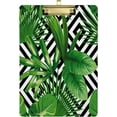 thumbnail image 1 of FMSHPON Palm Leaves Exotic Jungle Clipboard Hardboard Wood Nursing Clip Board and Pull for Standard A4 Letter 13x9 inches, 1 of 8