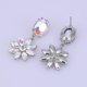 thumbnail image 4 of Nuevo diseño de pendientes colgantes de cristal para mujer, aleación de zinc, largos, lujosos, color verde, 4 of 5