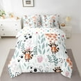 thumbnail image 2 of Homewish Cartoon Raccoon 7-Piece Twin Bedding Sets for Preppy Children Kids,Dreamy Princess Bedding Comforter Set,Kawaii Animal Breathable Sheet Sets,Luxury Bedroom Decor,Reversible, 2 of 8