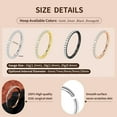 thumbnail image 2 of 2PCS 16G 18GNose Ring Cartilage Hoop Earring Stainless Steel 4Colors Choose Hoop Earrings Hinged Segment Rings Septum Hoops Daith Conch Helix Tragus Piercing 6mm/8mm/10mm/12mm, 2 of 7