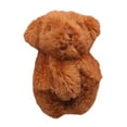 thumbnail image 2 of Muñeca de peluche en miniatura a escala 1/12, juguete de peluche, llavero, juguetes, regalos de cumpleaños, muñeca BJD oso café, 2 of 9