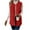 Red, variant on Diufon Womens Long Vest Fall Winter Fuzzy Fleece Cardigan Casual Sleeveless Warm Outerwear with Pockets