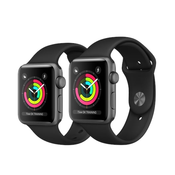Apple Watch Series 3 GPS Space Gray - 42mm - Black Sport Band