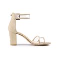 thumbnail image 3 of BLISSFUL STEP Women's Clear Ankle Strap Chunky Heel Sandals, 3 of 7