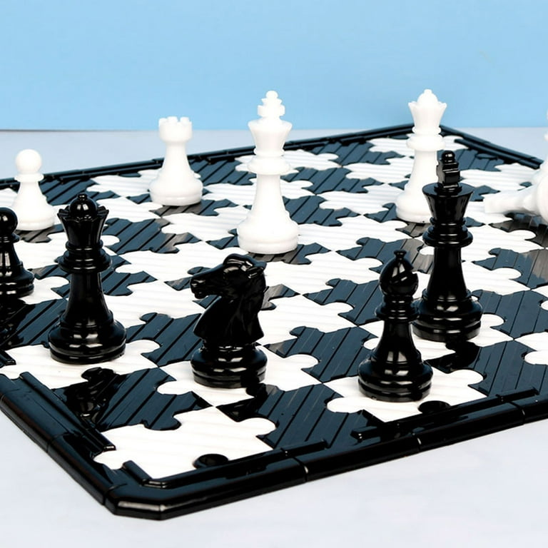 QUSENLON Chess Set with Checkers Board Silicone Resin Mold Full