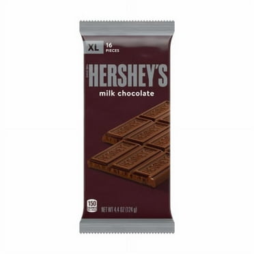 2X-HERSHEY'S Milk Chocolate XL Candy Bar - 4.4 oz - 16 pieces
