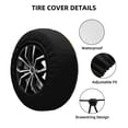 thumbnail image 2 of Goofa Glowing Snake Dark Forest Pattern Universal Tire Cover for Jeep, SUV, Truck, and Trailer – Waterproof, UV-Resistant,Easy to Install, Fits 14"-17" Tires-14 inch, 2 of 6