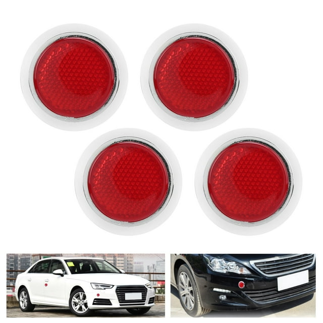 Reflector Rojo, Calcomanía Reflectante de Seguridad para la Motocicleta del Automóvil