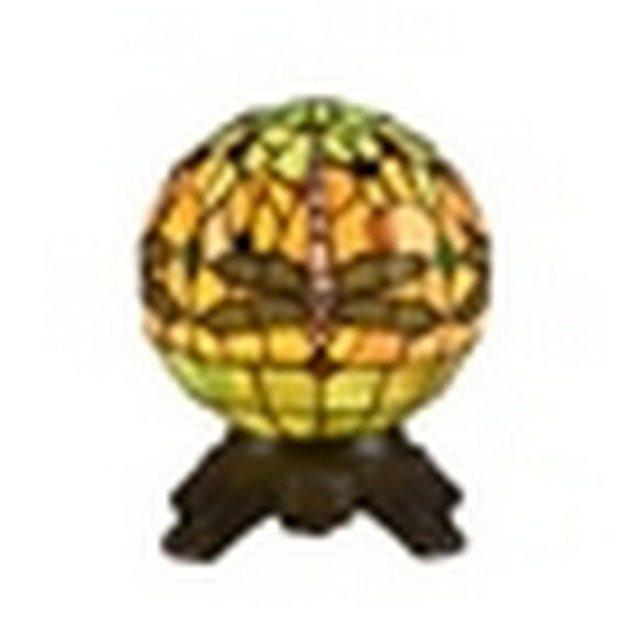 CHLOE Lighting "DEMOISELLE" Tiffany-style 1 Light Dragonfly Table Lamp 8" Shade
