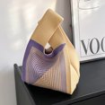 thumbnail image 3 of Bolsa A Cuestas Bolsa de mano de línea geométrica, bolsa de muñeca de punto unisex para regalo de cumpleaños (amarillo) Ehuebsd Para Estrenar, 3 of 8