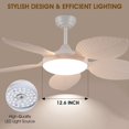 thumbnail image 2 of Ventilador de techo Wiviniya Tropical de 48 pulgadas con luces y control remoto, 2 of 9
