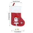 thumbnail image 3 of Kbndieu Christmas Stockings, Red Classic Knitted Christmas Stockings Santa, Snowman, Reindeer Xmas Character for Mantels, Fireplace, Christmas Tree Decorations, Christmas Gifts, 3 of 6