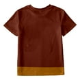 thumbnail image 5 of MIXUE Tween Girls Tops & T-Shirts Summer Oktoberfest Print Round Neck Short Sleeve Fashion Casual T Shirts Daily-Wear,Brown,10-11 Years, 5 of 5