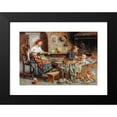 thumbnail image 2 of Eugenio Zampighi 24x18 Black Modern Framed Museum Art Print Titled - A Happy Family, 2 of 5