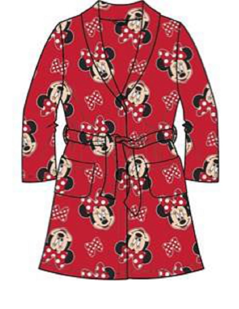 Fleece Robe 3D Ears for Kids Toddlers Disney Minnie Mouse Girls Dressing Gown 