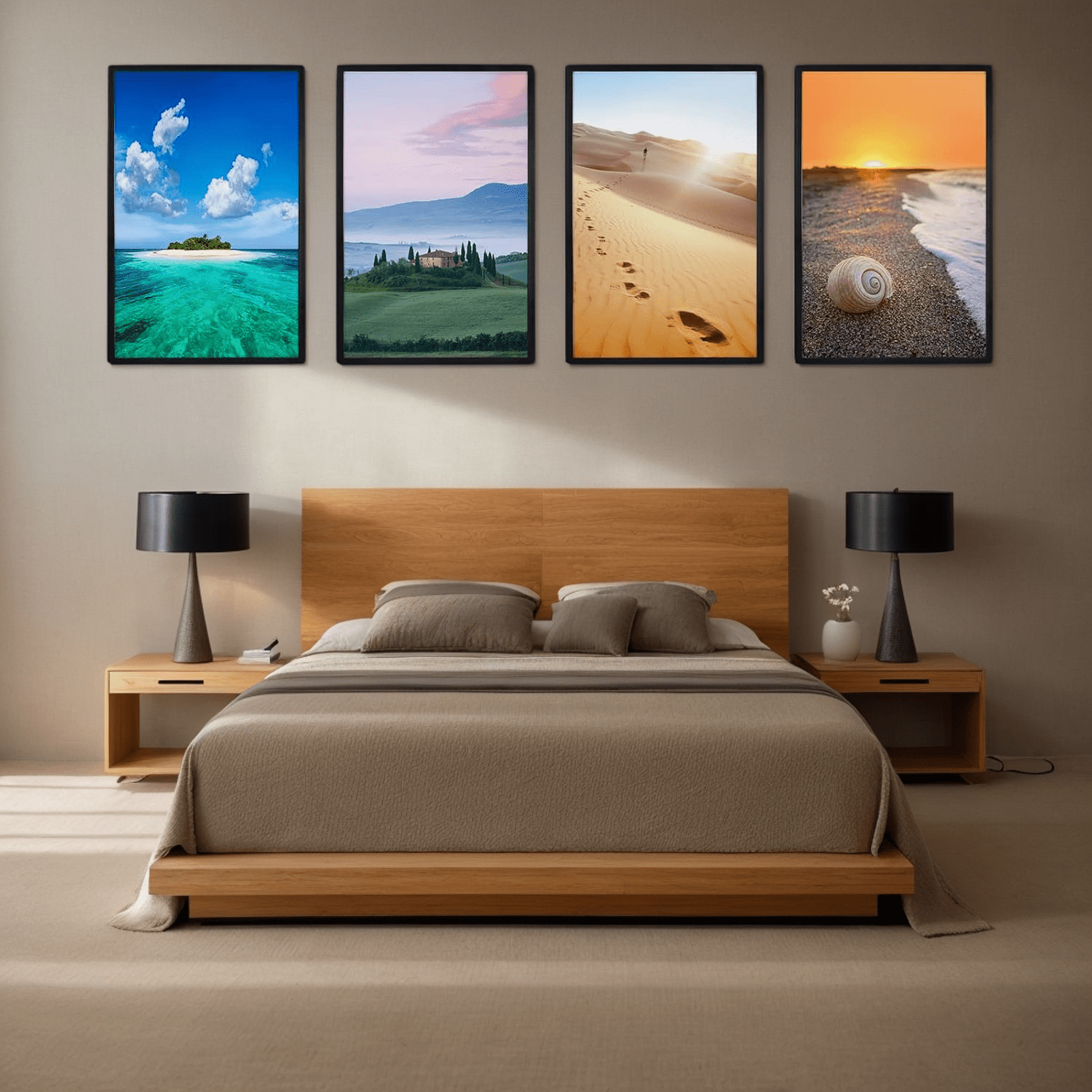 11x17 Picture Frames Set of 4,Display Pictures 8x12 with Mat or 11 x 17 Without Mat,Gallery Wall Photo Frames, Black