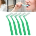 thumbnail image 4 of 5pcs L Shaped Interdental Brushes Effective Cleaning Plaque Removal Braces Brush for Tooth Care Green, 4 of 8
