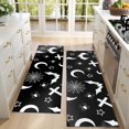 thumbnail image 4 of Kitchen Rugs Sets Of 2,Black Halloween Bat Spider Pattern Anti Fatigue Kitchen Mat Rugs Non Slip Washable,Decorative Kitchen Floor Mats for Kitchen,Sink,Laundry,17"X47", 4 of 5