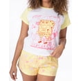 thumbnail image 2 of SpongeBob SquarePants Pyjama Deux Pièces à Manches Courtes et Jambes Courtes Multicolore pour Femmes, 2 of 6