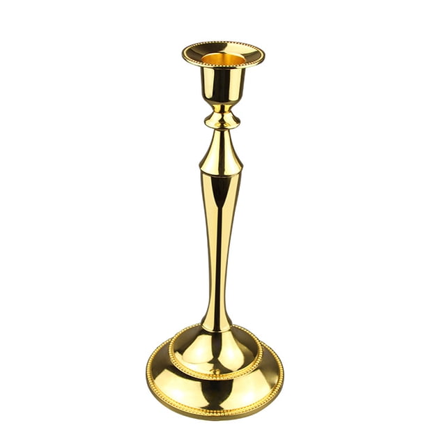 Candelabro simple para mesa de bar retro de metal, dorado, plateado y cobre para bodas, decoración romántica para bodas