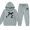 X260 Grey, variant on Glisme Girls Outfit Set Bowtie Print Long Sleeve Hooded Tees With Pants Set Loose Fit Girls Outfit Size 2-3 Years Black