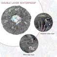 thumbnail image 2 of 6 Pieces Shower Caps Bathing Hair Cap Reusable Shower Hat Waterproof Bath Cap Gift, 2 of 4