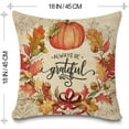 thumbnail image 2 of Fall Pillow Covers Vintage Farmhouse Fall Pumpkin Sunflower Rooster Throw Pillow Cases Autumn Thanksgiving Grateful Decoration for Home Decor Cushion Covers, 18x18inch, 2 of 7