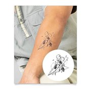 Inkbox Temporary Tattoos, Semi-Permanent Tattoo, One Premium Easy Long Lasting, Water-Resistant Temp Tattoo with For Now Ink - Lasts 1-2 Weeks, Sharp Thorns, 4 x 4 in