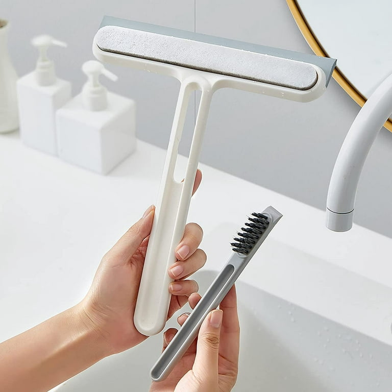 Shower Squeegee Brush, Multifunctional 3-in-1 Cleaning Brush
